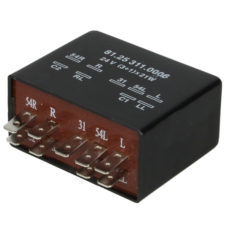 Реле поворотів 24V, (9pin) Man F2000, F90, M 2000 L, M 2000 M, M90 86- Реле поворотів 24V, (9pin) Man F2000, F90, M 2000 L, M 2000 M, M90 86-