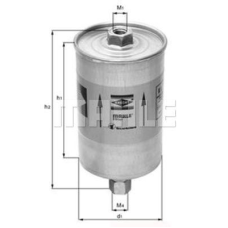 Фільтр паливний  AUDI 100, 200, 80, 90, COUPE 1.8-2.8 77-96; VW PASSAT 1.6 78-80 (KNECHT)