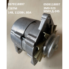 Генератор 14В 1,2кВт 80А ГАЗ, ПАЗ з дв. ММЗ Д-245, ЗМЗ-523