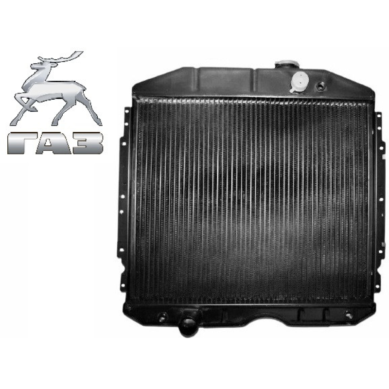 Радіатор ГАЗ-53 двигуна 2-х рядний