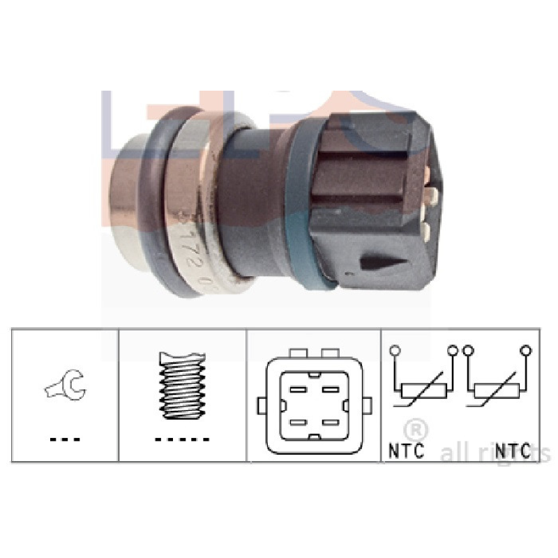 Датчик температури SEAT, SKODA, VW 1.9D,TDI/2.4D, TD 89-04