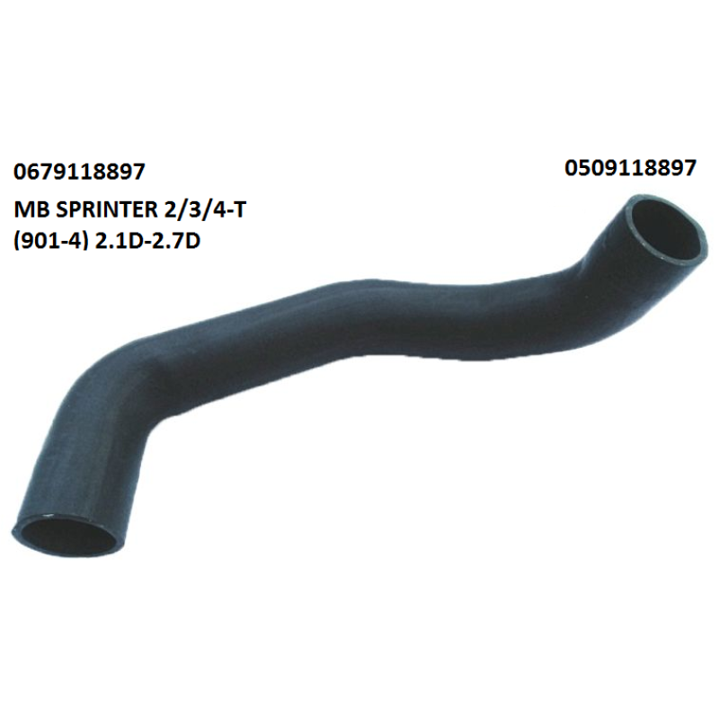 Патрубок інтеркулера верхній MB SPRINTER 2/3/4-T (901-4) 2.1D-2.7D -06