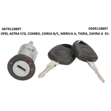 Замок запалювання (секрет) з ключами OPEL ASTRA F/G, COMBO, CORSA B/C, MERIVA A, TIGRA, ZAFIRA A  91-
