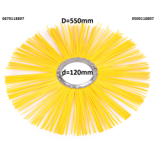 Щітка дискова 550х120 проставочна (поліпропілен)
