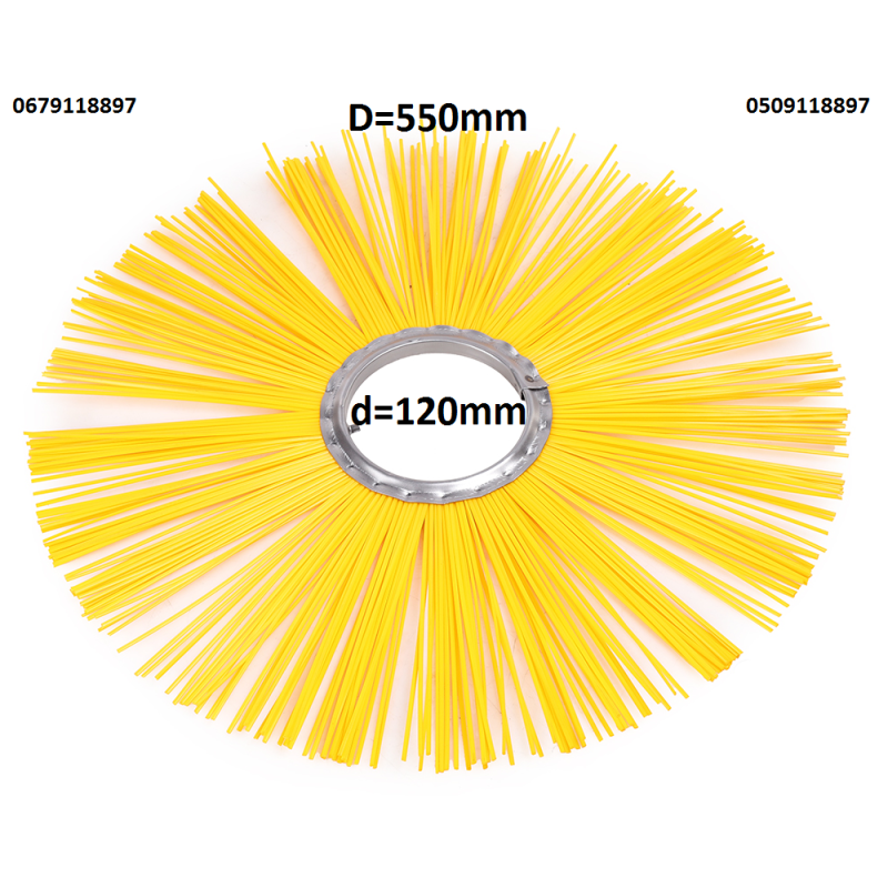 Щітка дискова 550х120 проставочна (поліпропілен)