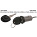 Замок запалювання (секрет) з ключами OPEL ASTRA F/G, COMBO, CORSA B/C, MERIVA A, TIGRA, ZAFIRA A  91-